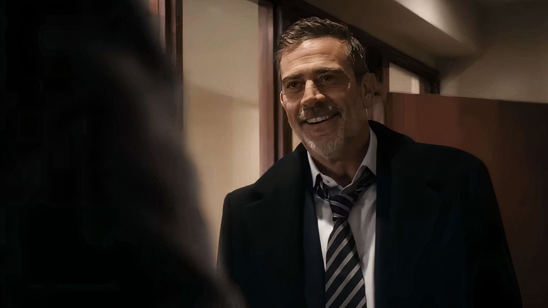 Jeffrey Dean Morgan laughing as Joe Kessler in The Boys