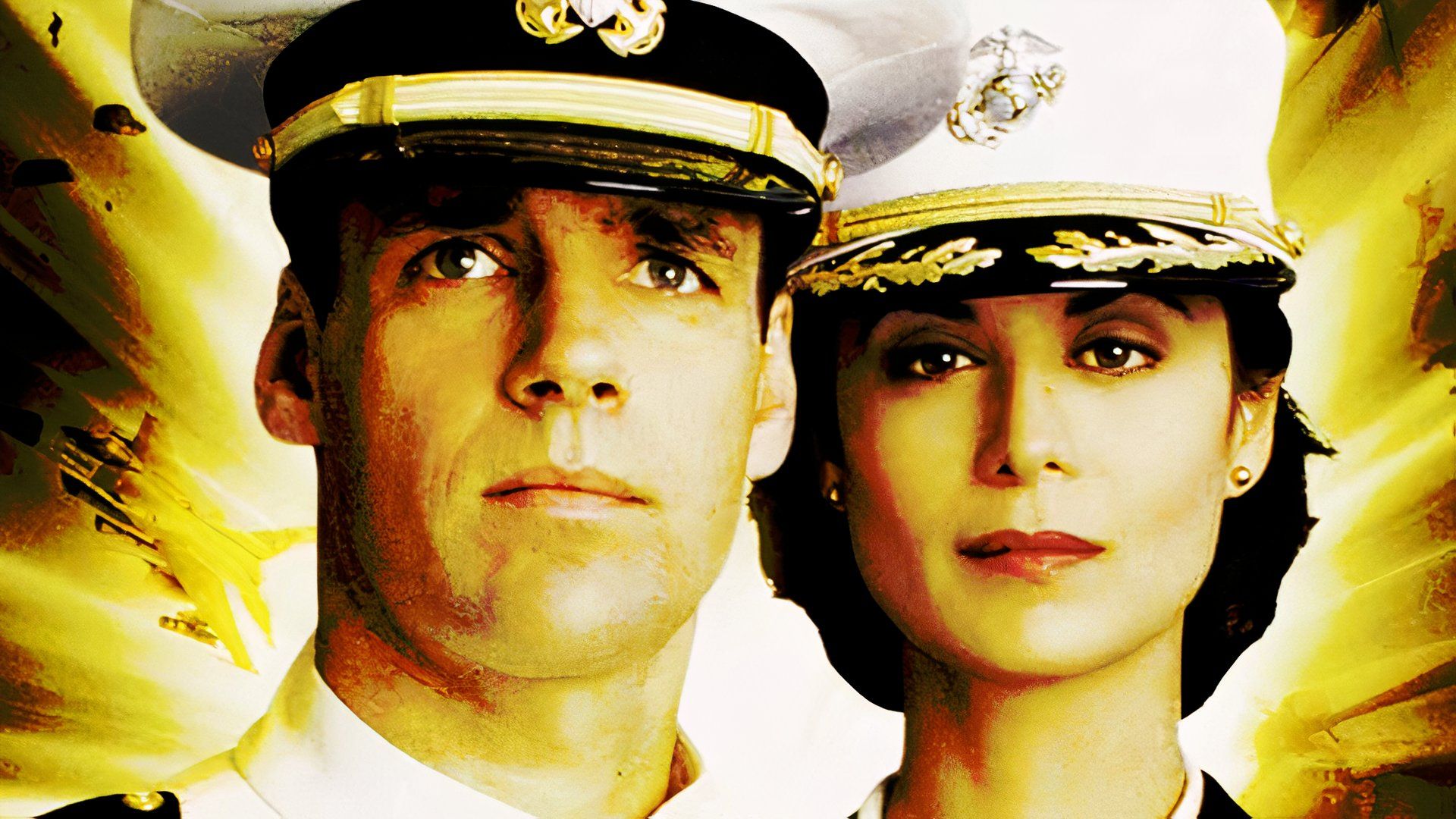 David James Elliot and Catherine Bell in JAG