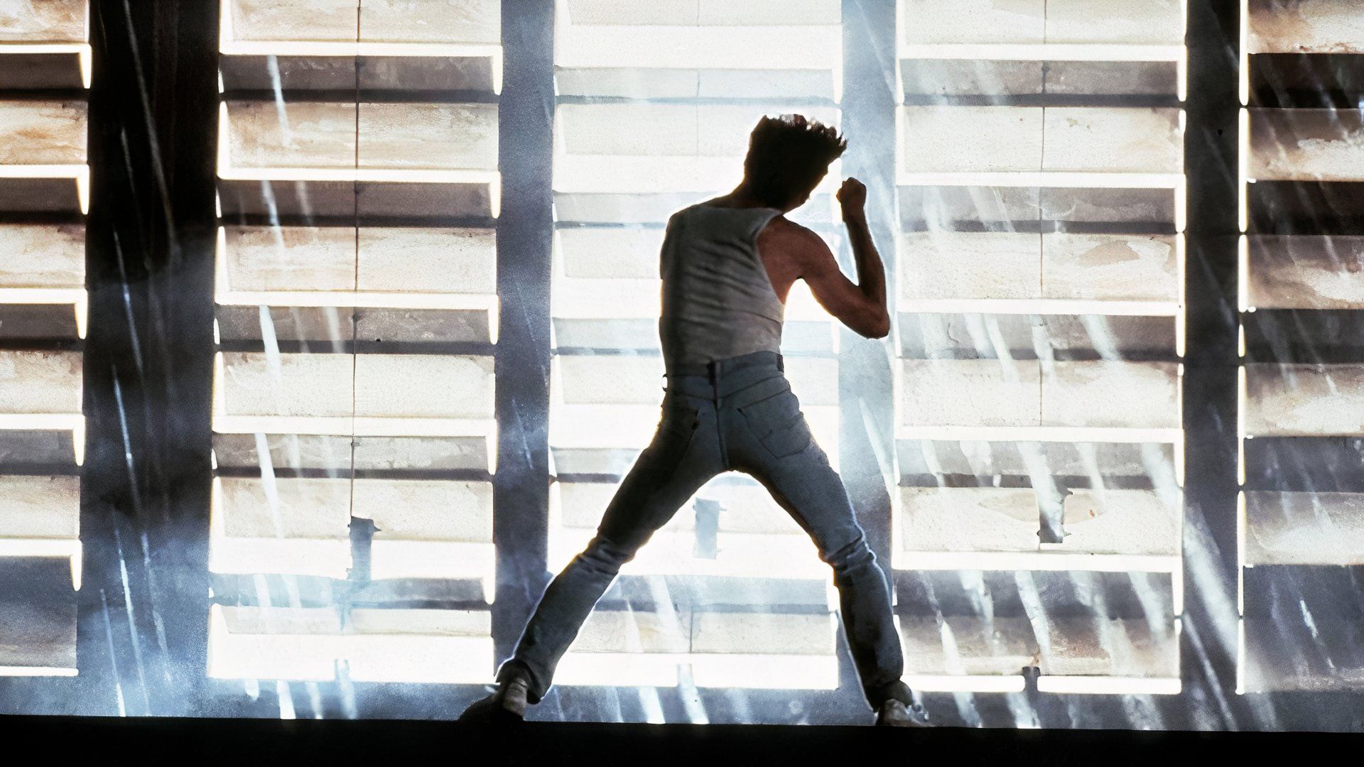 Kevin Bacon as Ren McCormack lets his dance flow in Footloose