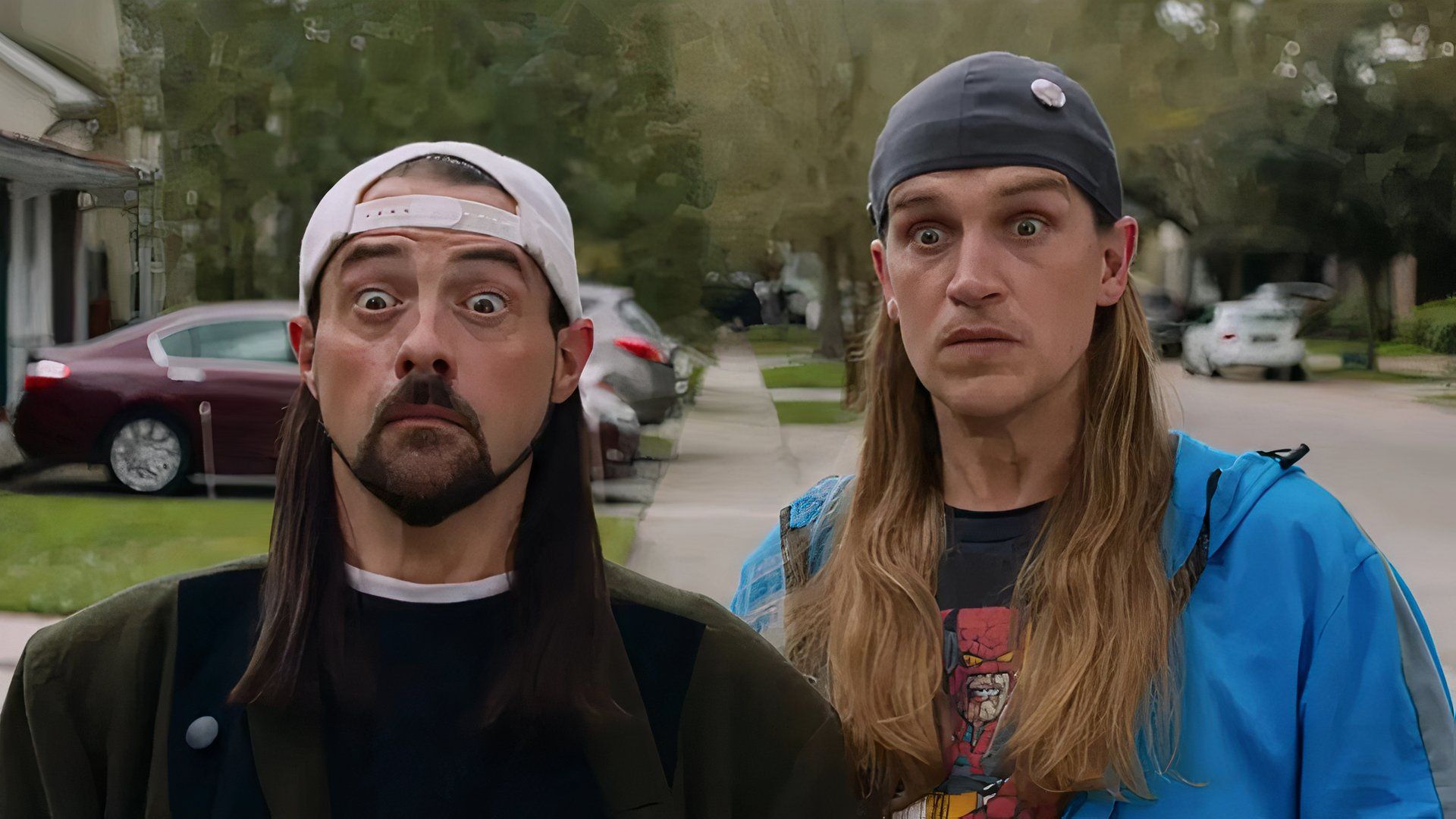 Kevin Smith and Jayson Mewyes in Jay and Silent Bob Reboot