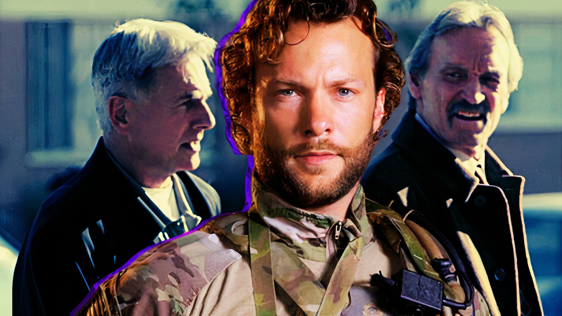 Kyle Schmid x Mark Harmon as Leroy Jethro Gibbs x Muse Watson as Mike Franks