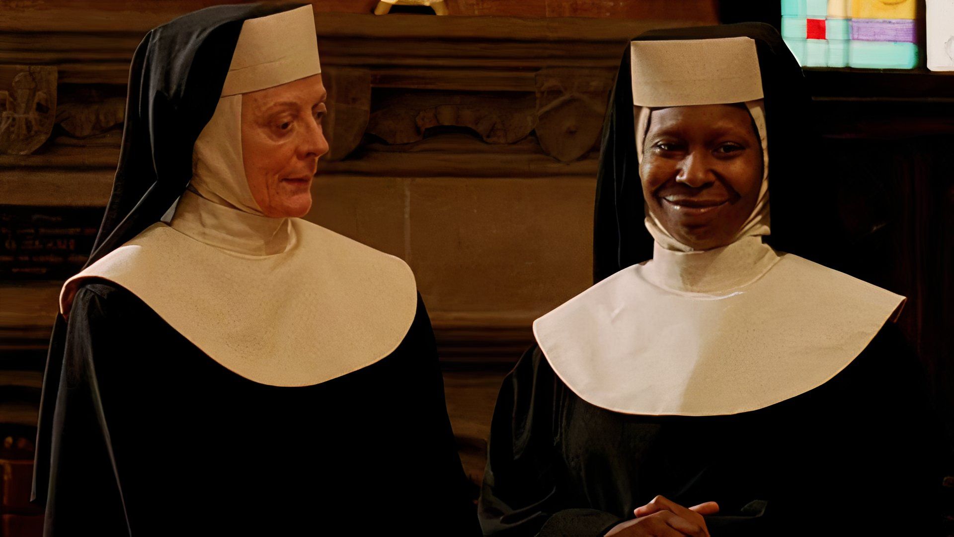 Maggie Smith & Whoopi Goldberg in Sister Act