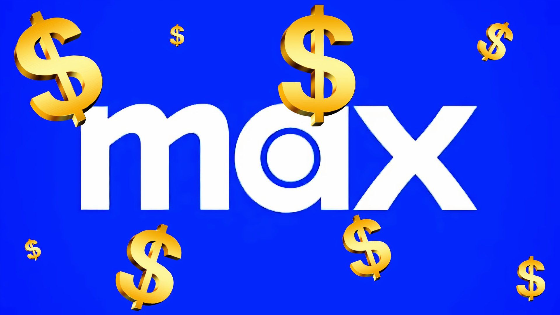 Max Logo with gold dollar signs around it