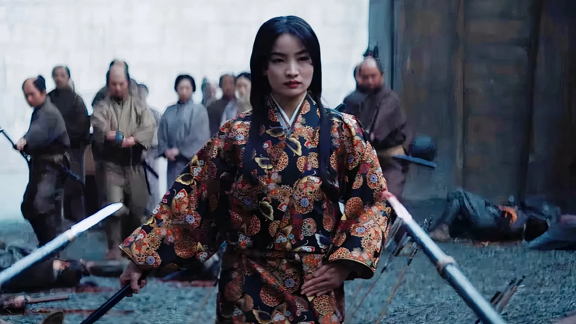 Mariko preparing to fight in Shogun.