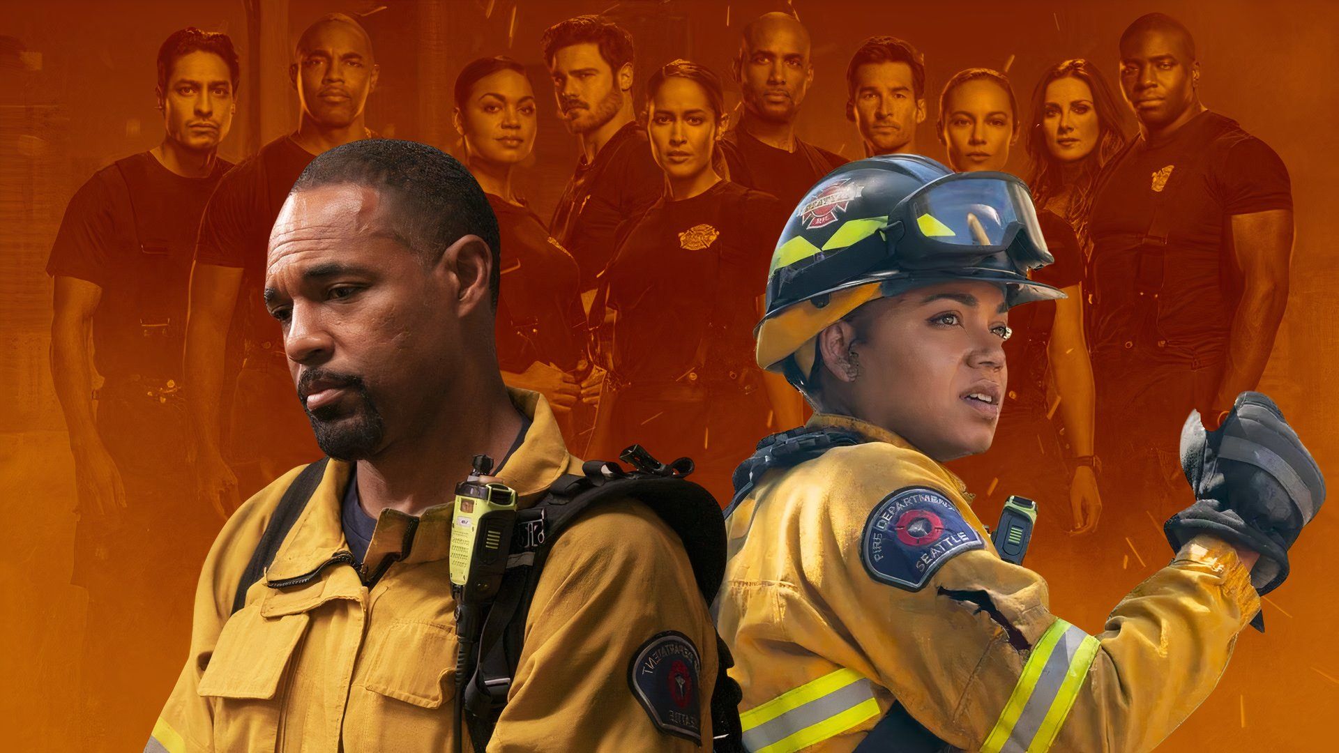 A custom image of the Cast of Station 19