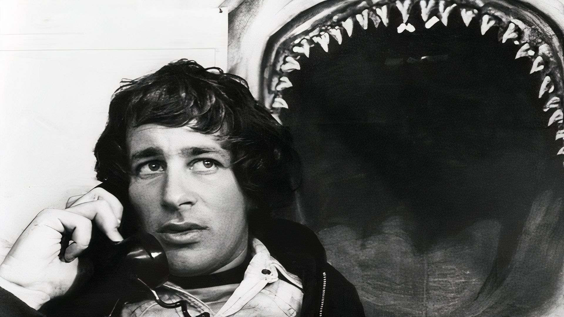 Steven Spielberg on set of Jaws