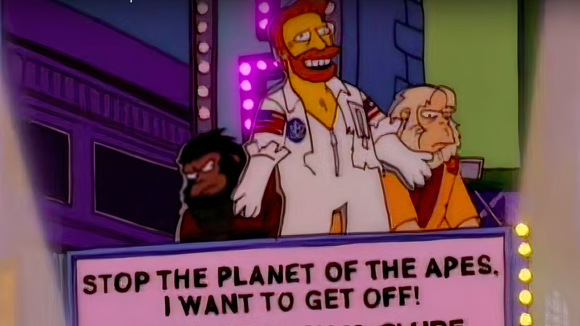 The Simpsons Planet of the Apes