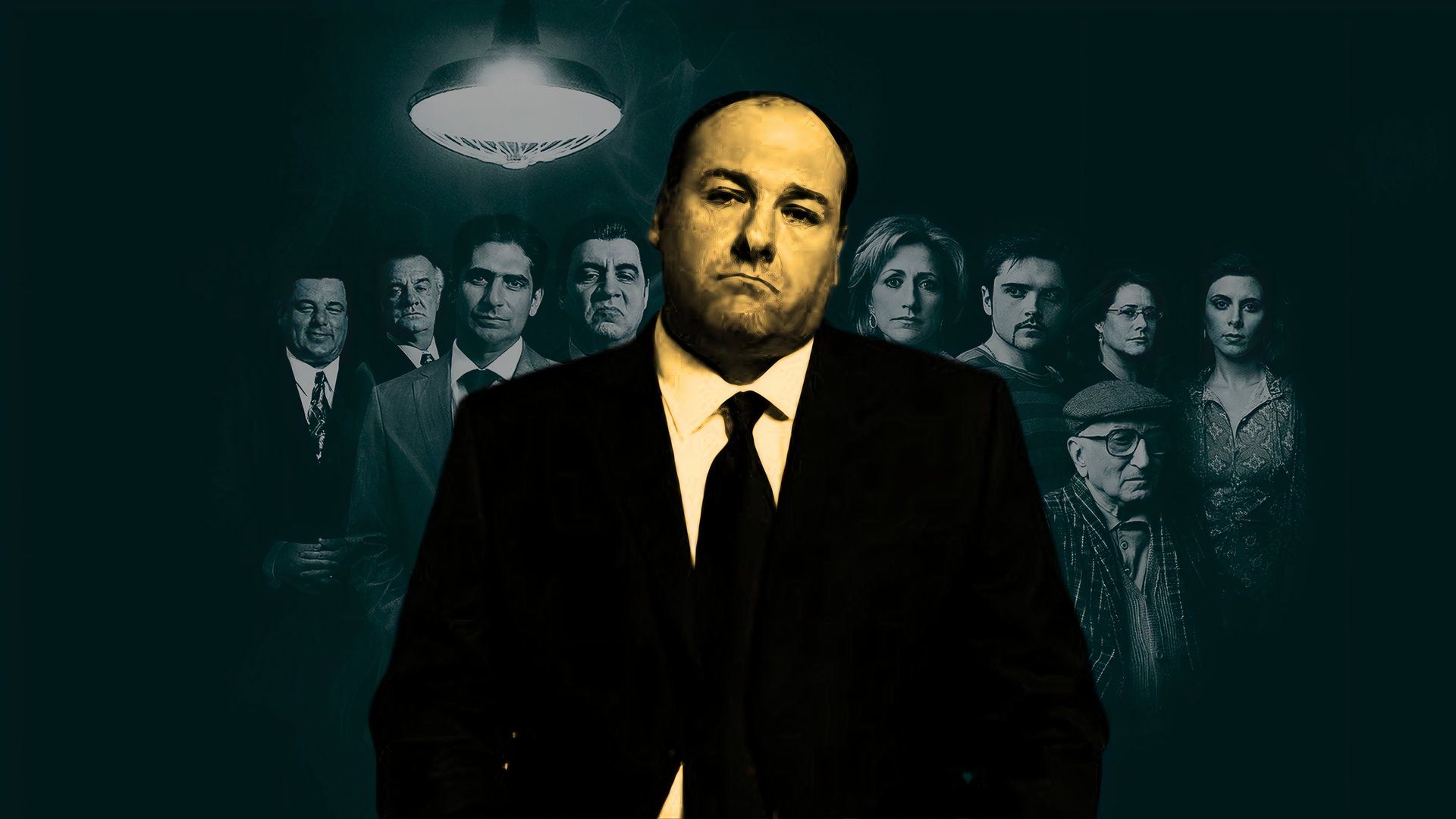 A custom image of James Gandolfini in The Sopranos