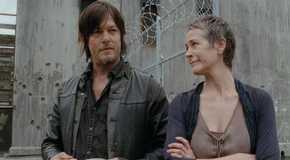 Carol smiling at Daryl on The Walking Dead.