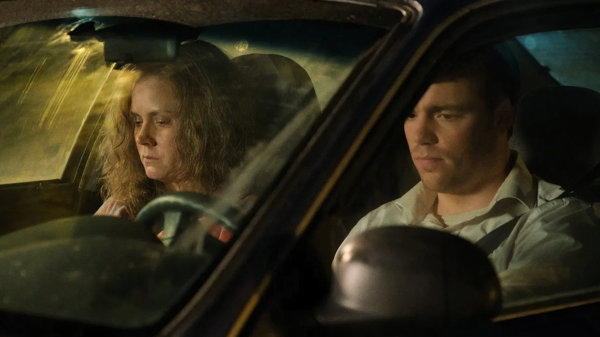 Bev and J.D. drive together in Hillbilly Elegy.