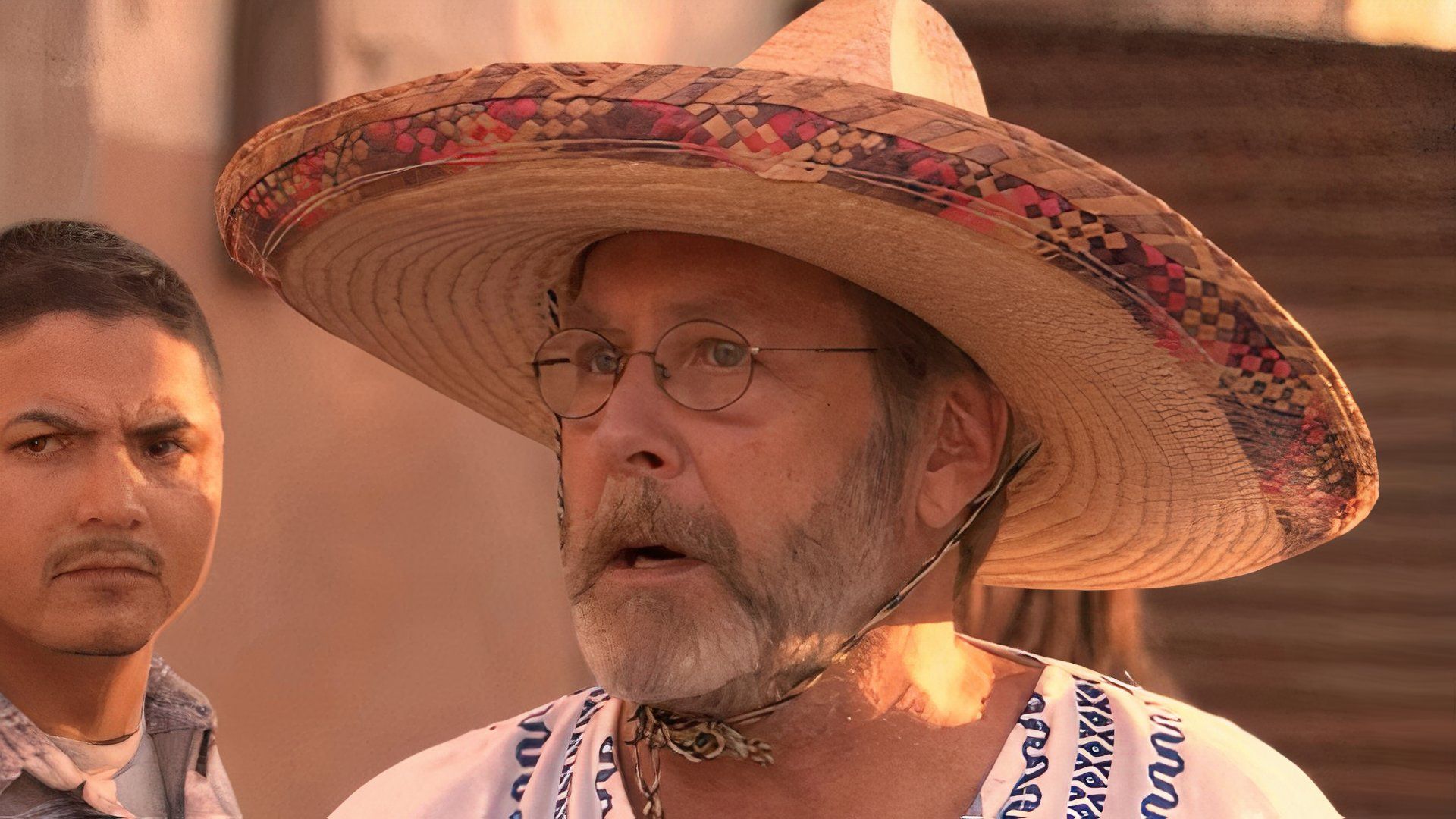 Gene wears a Sombrero in Arrested Development