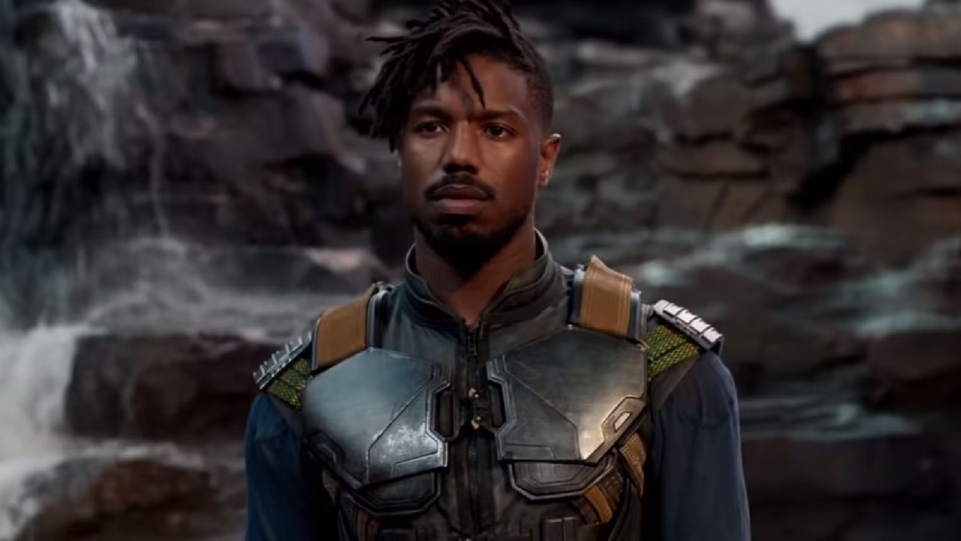 Michael B. Jordan as Killmonger in Black Panther