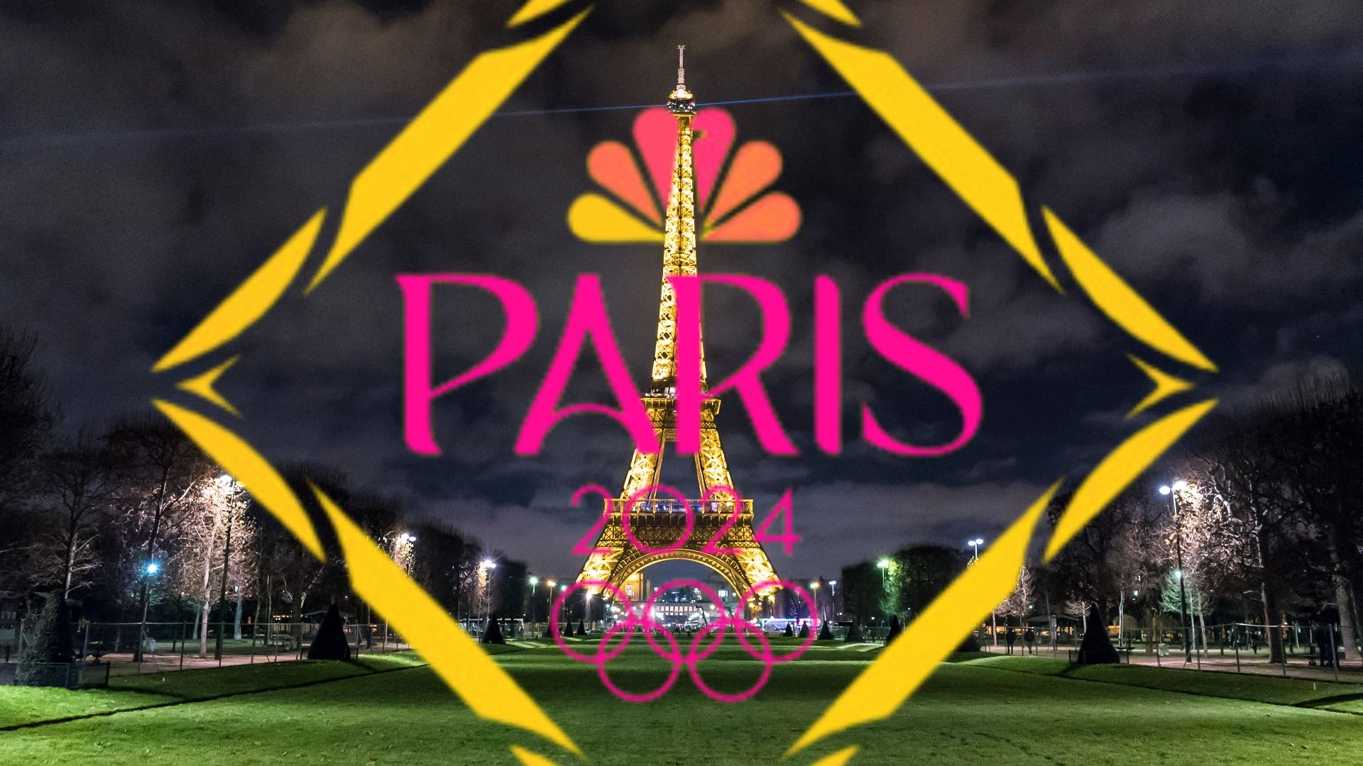 Paris Olympics 2024 at Night