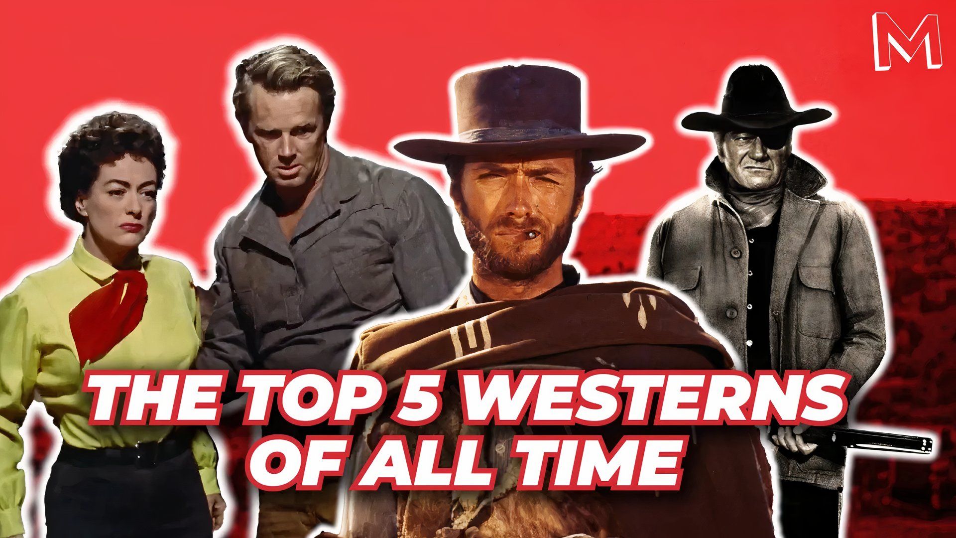 The Top 5 Westerns of All Time including Johnny Guitar, True Grit, and The Good the Bad and the Ugly