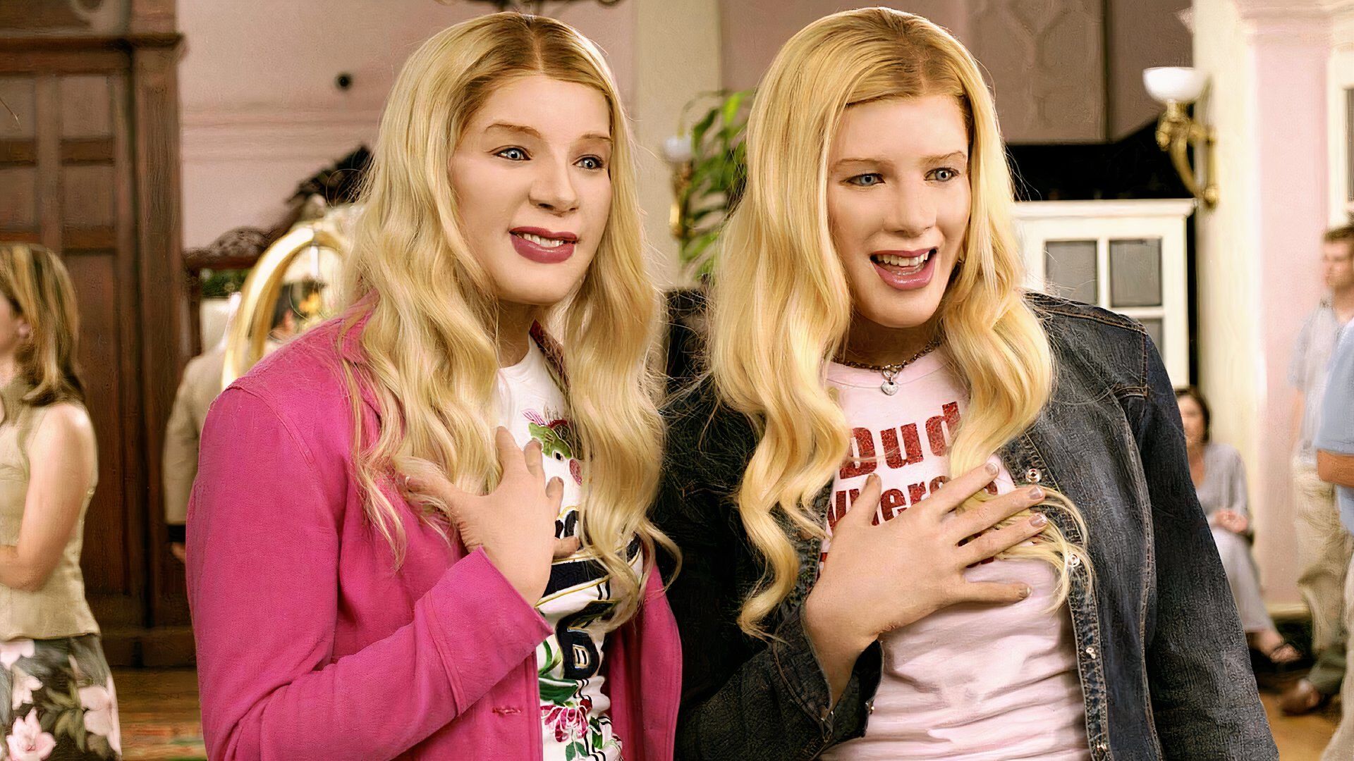 Two men dressed as women in White Chicks