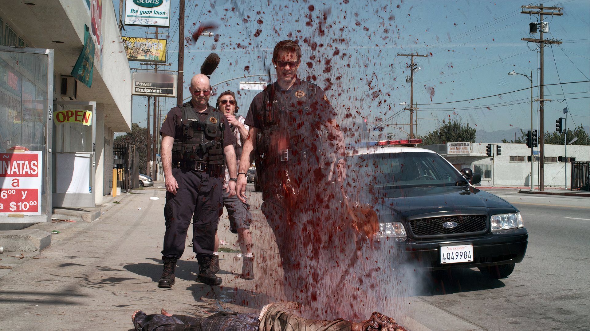 Zombie explodes in the 2011 horror comedy tv series Death Valley