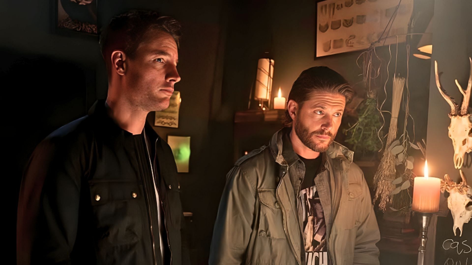 Justin Hartley and Jensen Ackles in Tracker