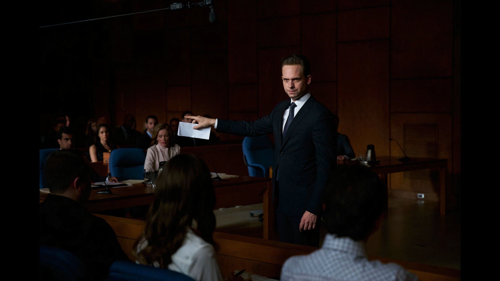 Mike Ross, Played By Patrick J. Adams, in the legal drama, Suits