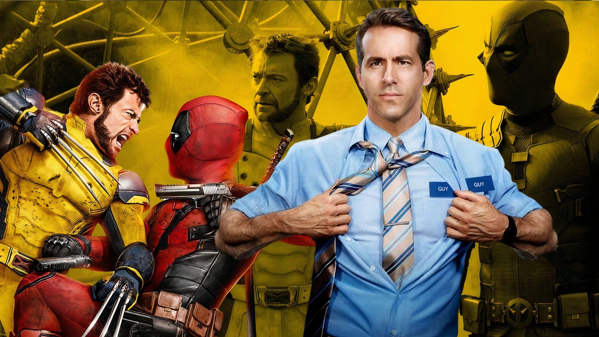 Ryan Reynolds and Hugh Jackman in Deadpool & Wolverine and Free Guy