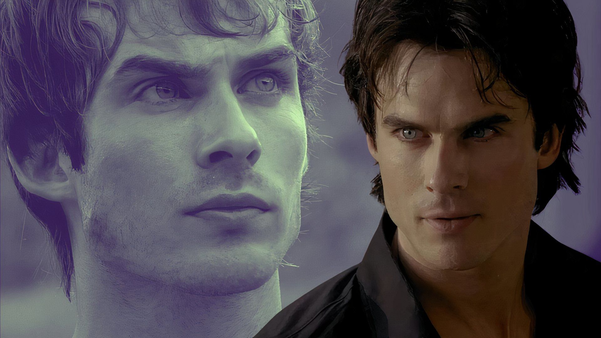 Ian Somerhalder as Boone in Lost and as Damon Salvatore in The Vampire Diaries. 