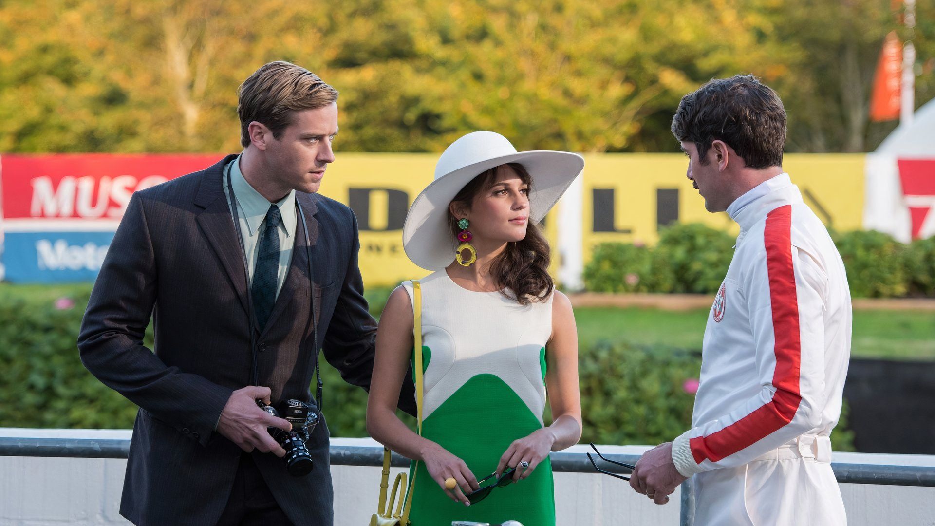 Armie Hammer and Alicia Vikander at the races in The Man From U.N.C.L.E. (2015)