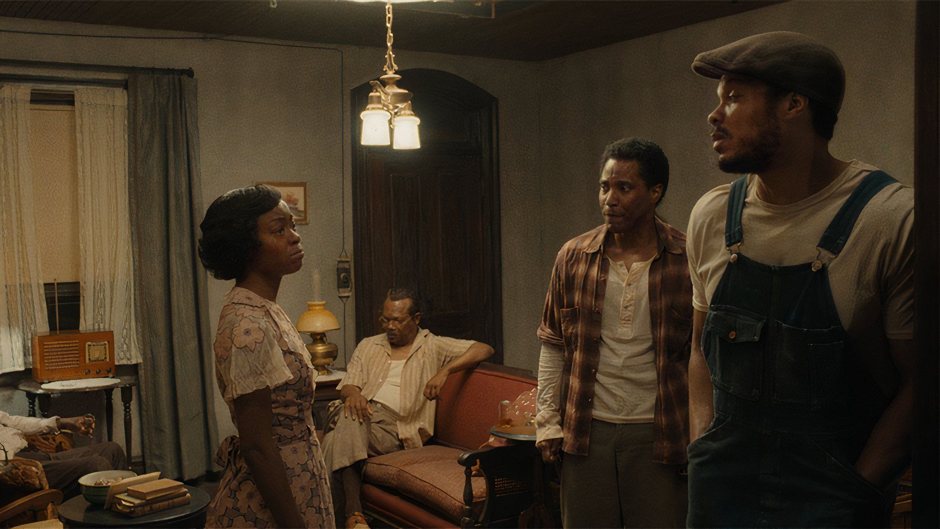 A black family in a house in the movie The Piano Lesson at TIFF 2024