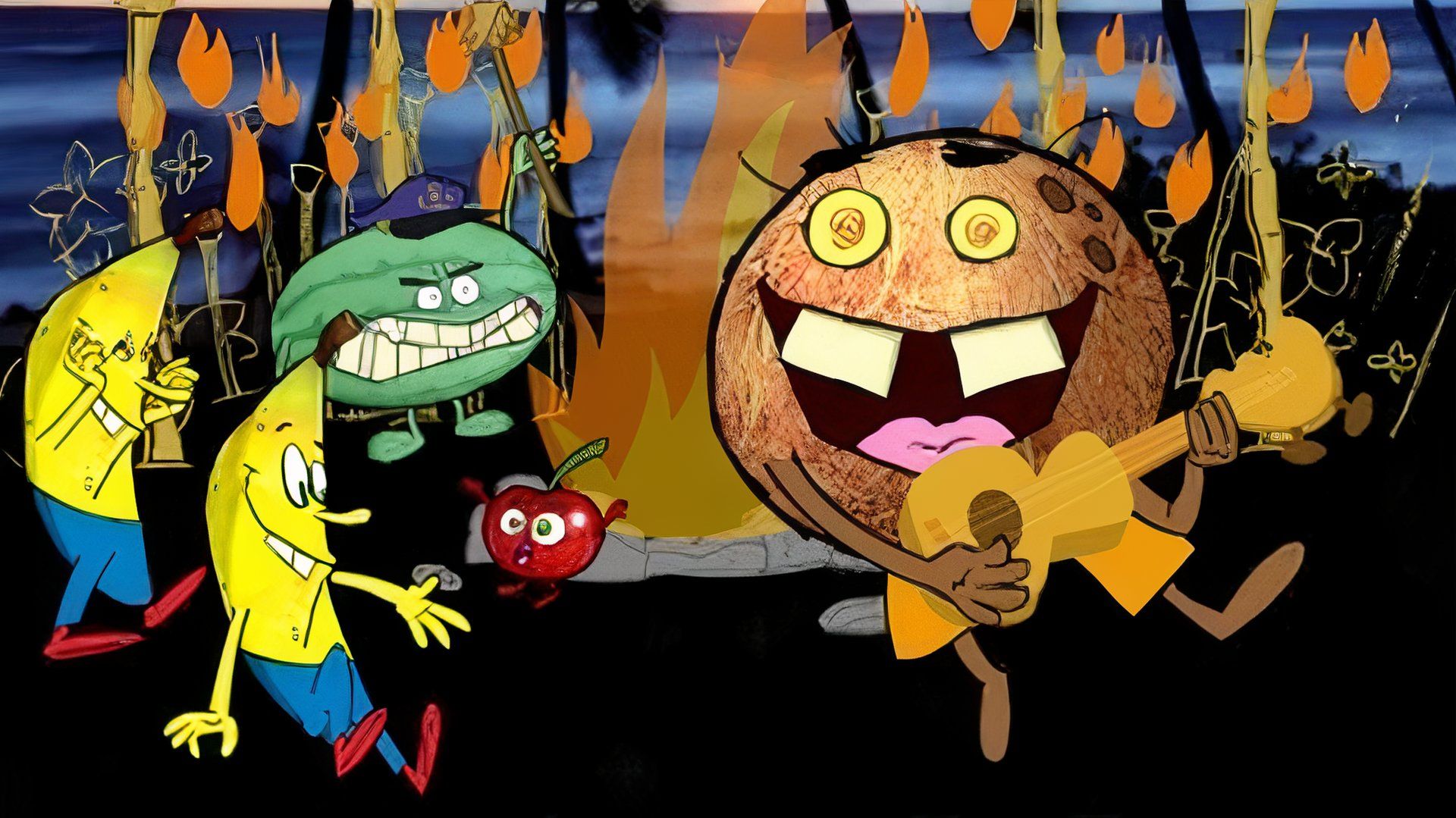 Coconut Fred's Fruit Salad Island Was a Blatant SpongeBob Ripoff