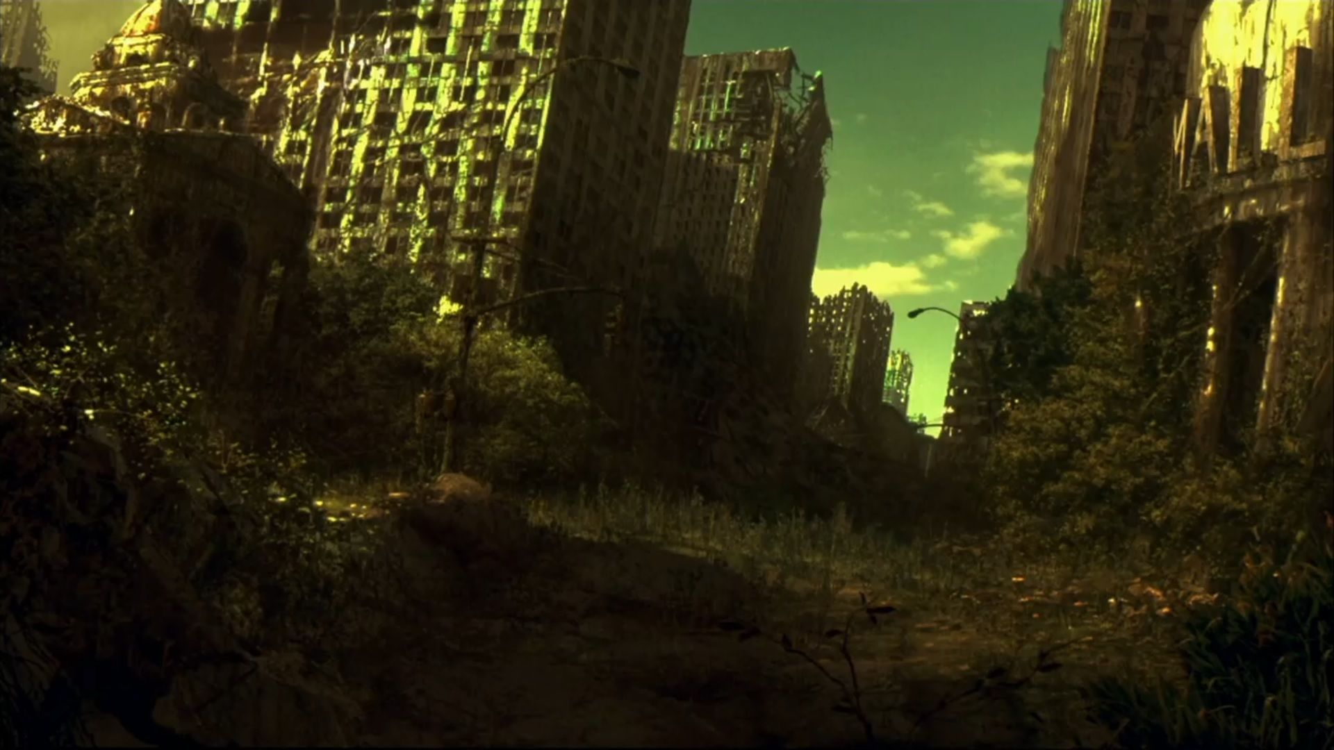 Destroyed cities on planet Earth. (Battlefield Earth, 2000)