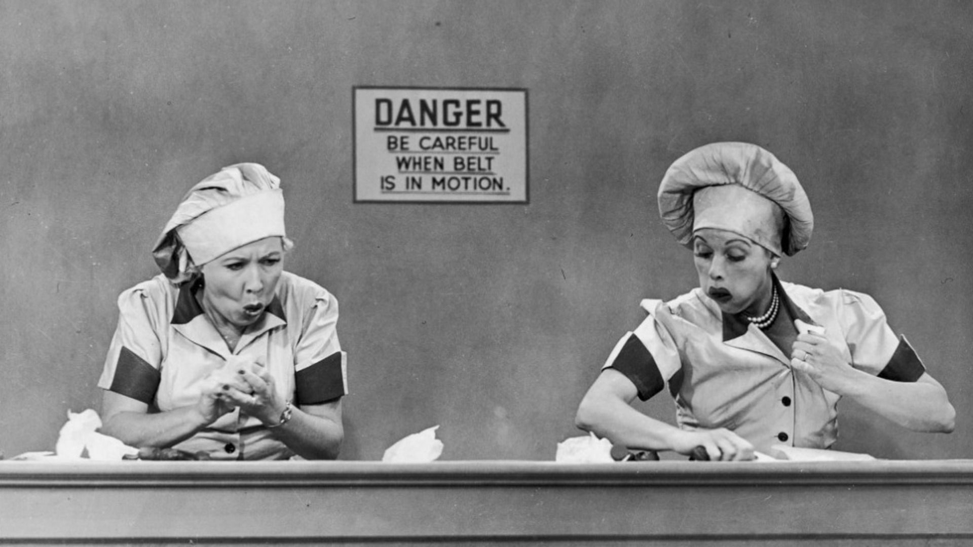 Lucille Ball and Vivian Vance star in I Love Lucy