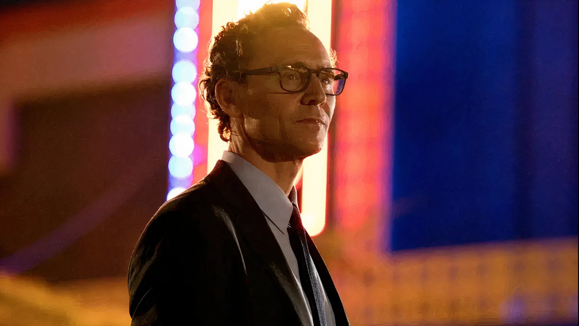 Old Tom Hiddleston in a church in The Life of Chuck