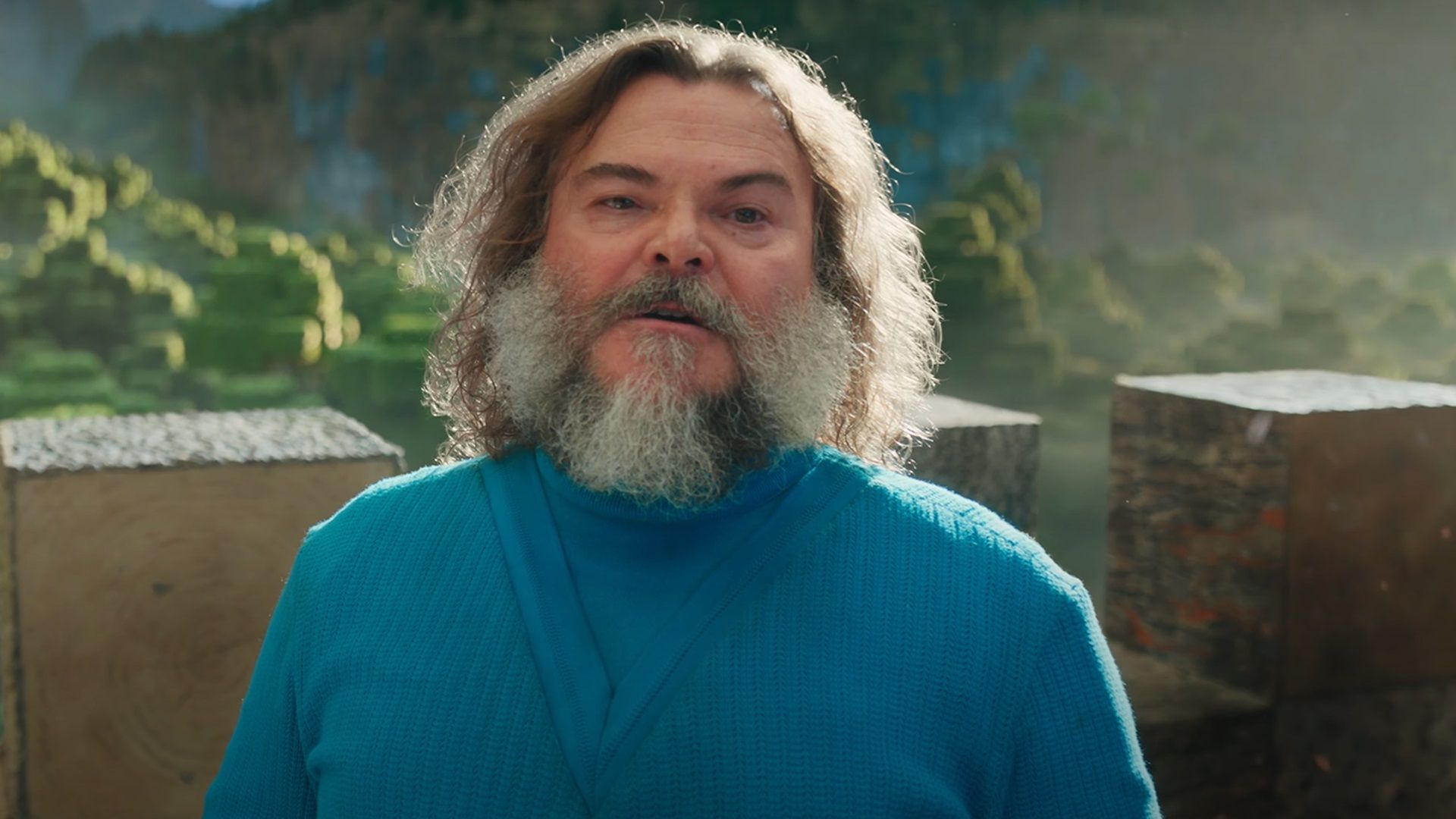 Jack Black in A Minecraft Movie.