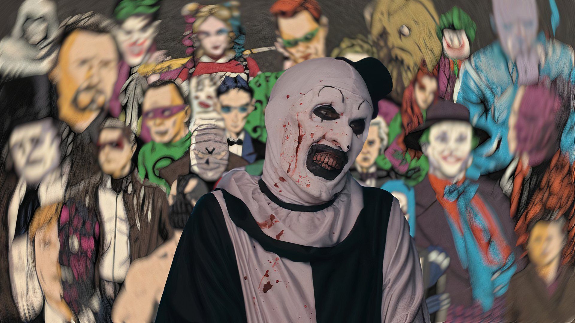 Art The Clown with Batman Villains