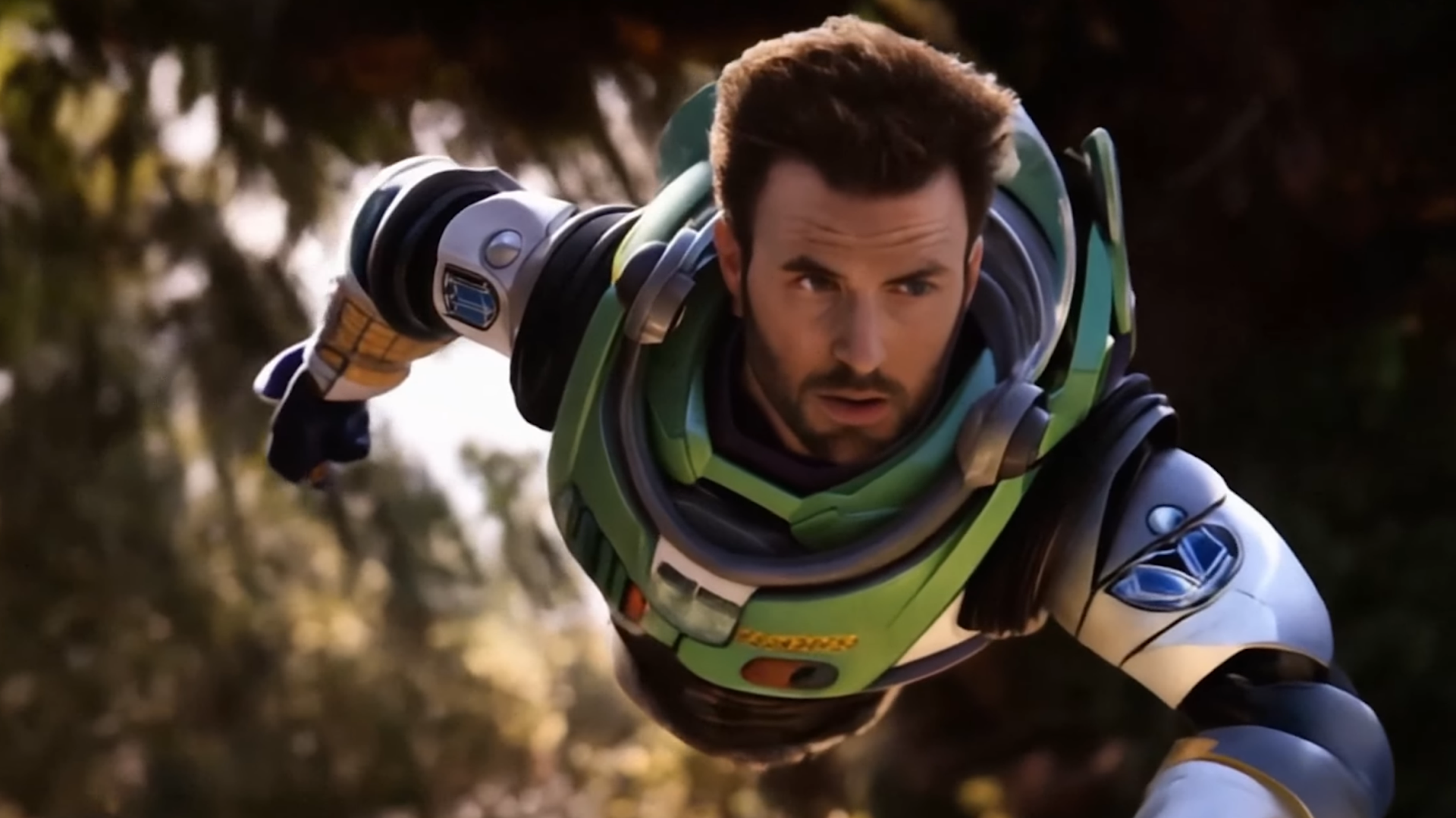 Chris Evans as Buzz Lightyear in Toy Story Live Action Fake Trailer