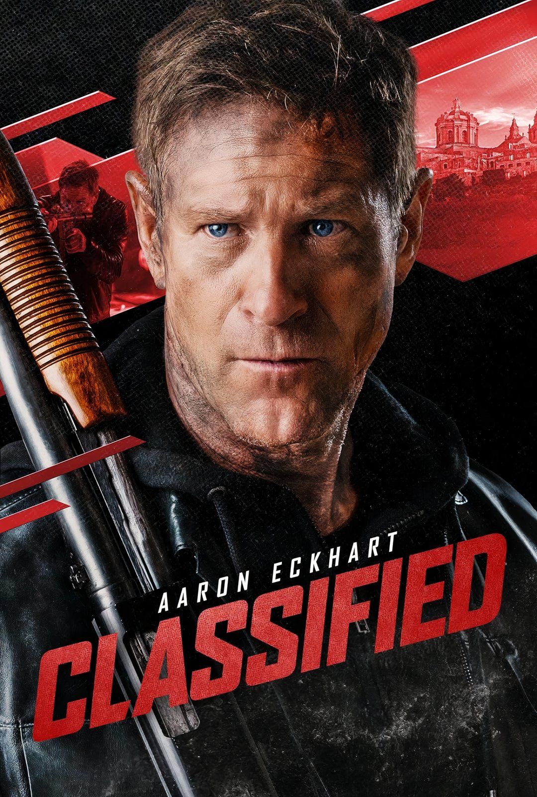 Classified 2024 movie poster with Aaron Eckhart