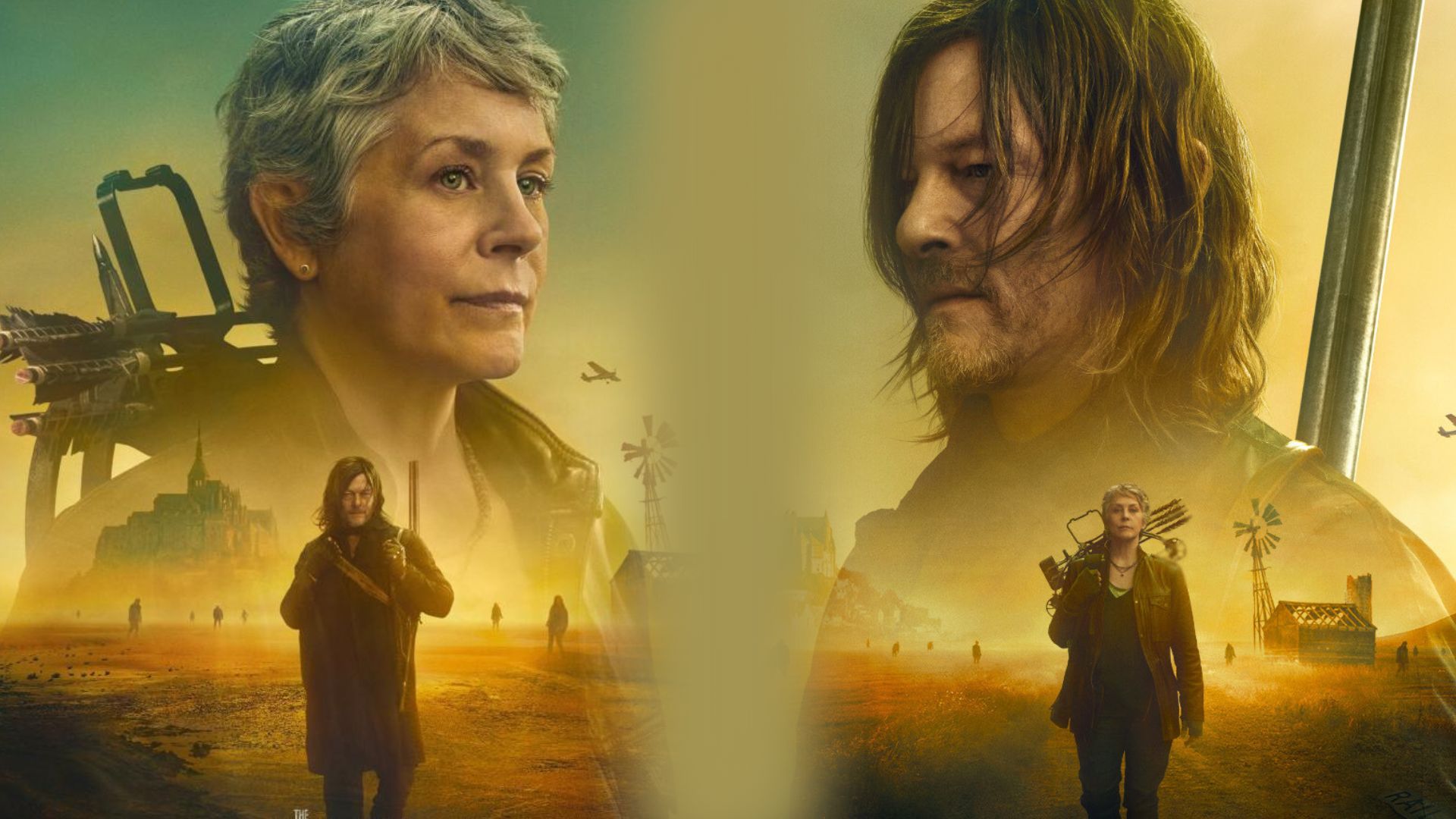 A custom image of Daryl and Carol from The Walking Dead