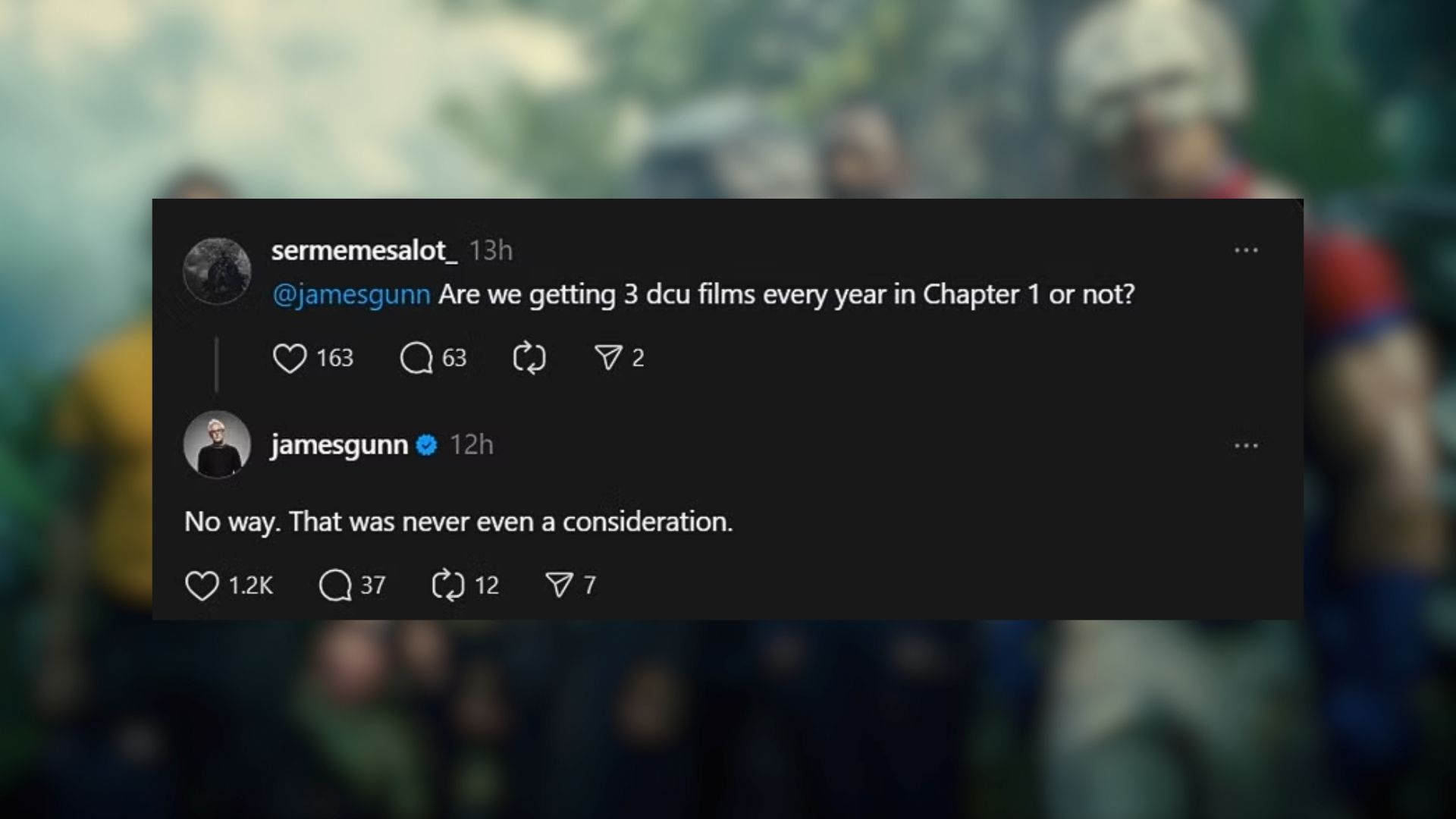 James Gun Says DCU Won't Release as Many Movies as the MCU