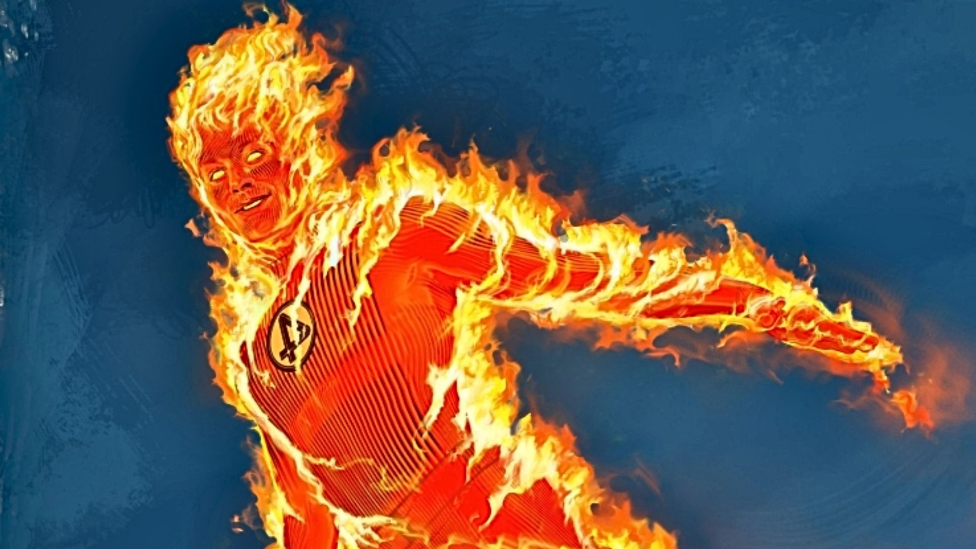 The Fantastic Four: First Steps Set Photos Reveal Retro Human Torch Suit