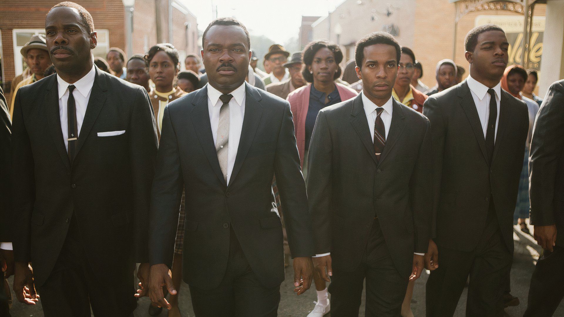 Andre Holland and the cast of Selma (2014)