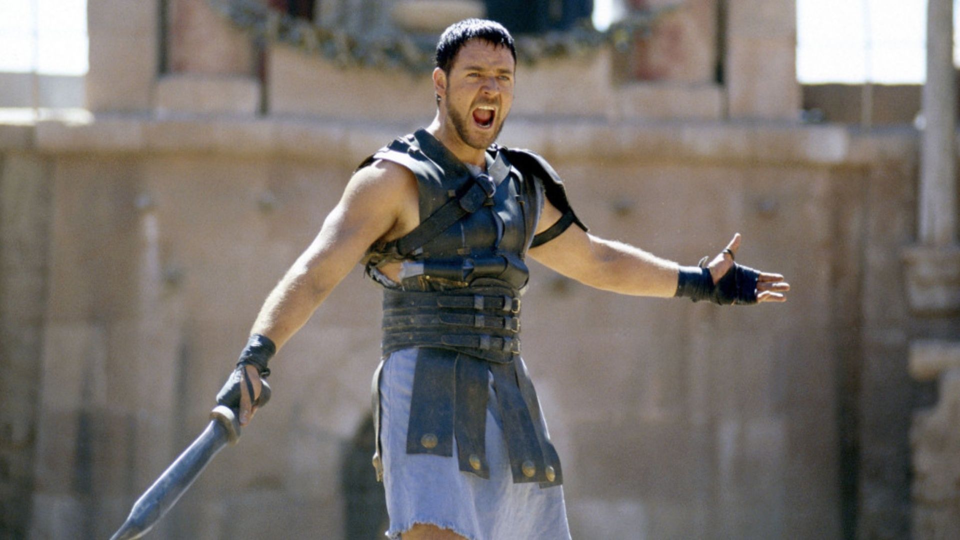 Gladiator Star Russell Crowe Wages War on the Romans in the Last Druid