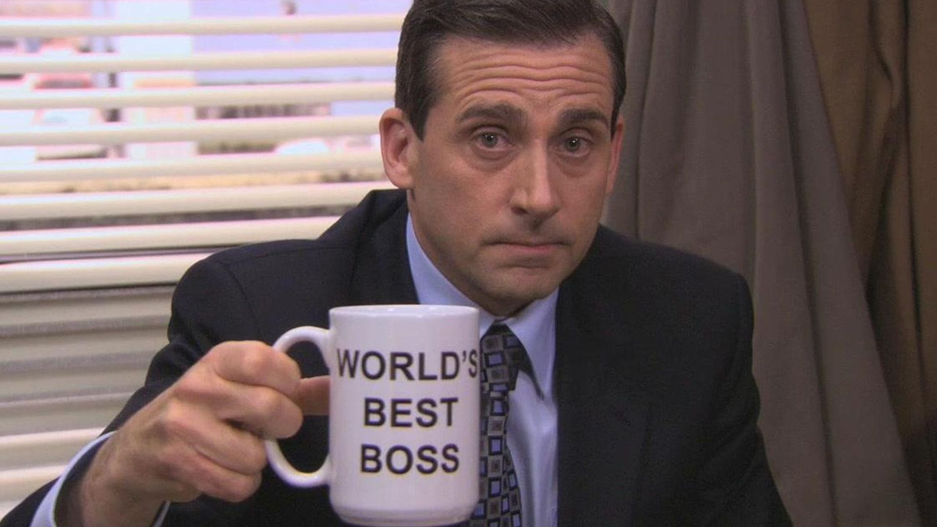 Steve Carell as Michael Scott in The Office