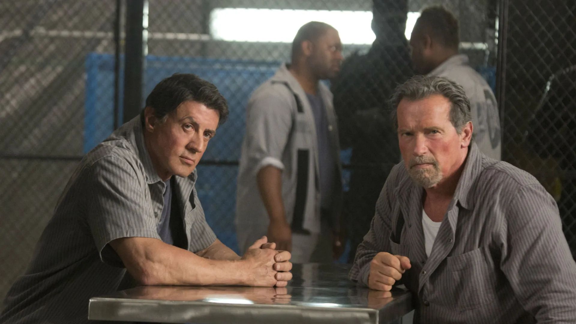 Sylvester Stallone & Arnold Schwarzenegger Fight in Escape Plan on Netflix