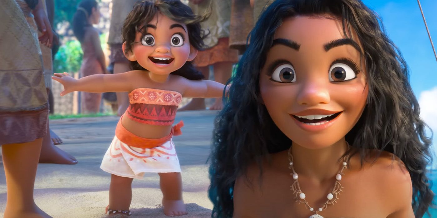 an edit of ‘Moana 2’ Khaleesi Lambert-Tsuda playing Simea(voice) and Auli'i Cravalho playing Moana(voice)