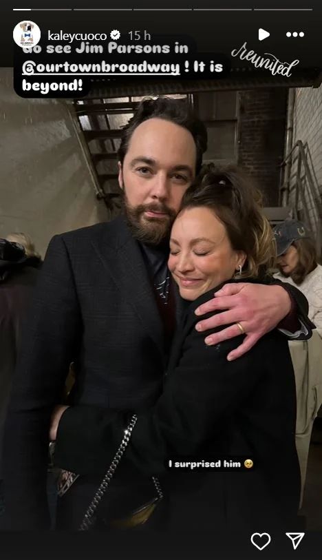 'Big Bang Theory' Stars Kaley Cuoco and Jim Parsons Reunite, but Not in the Way Fans Really Want