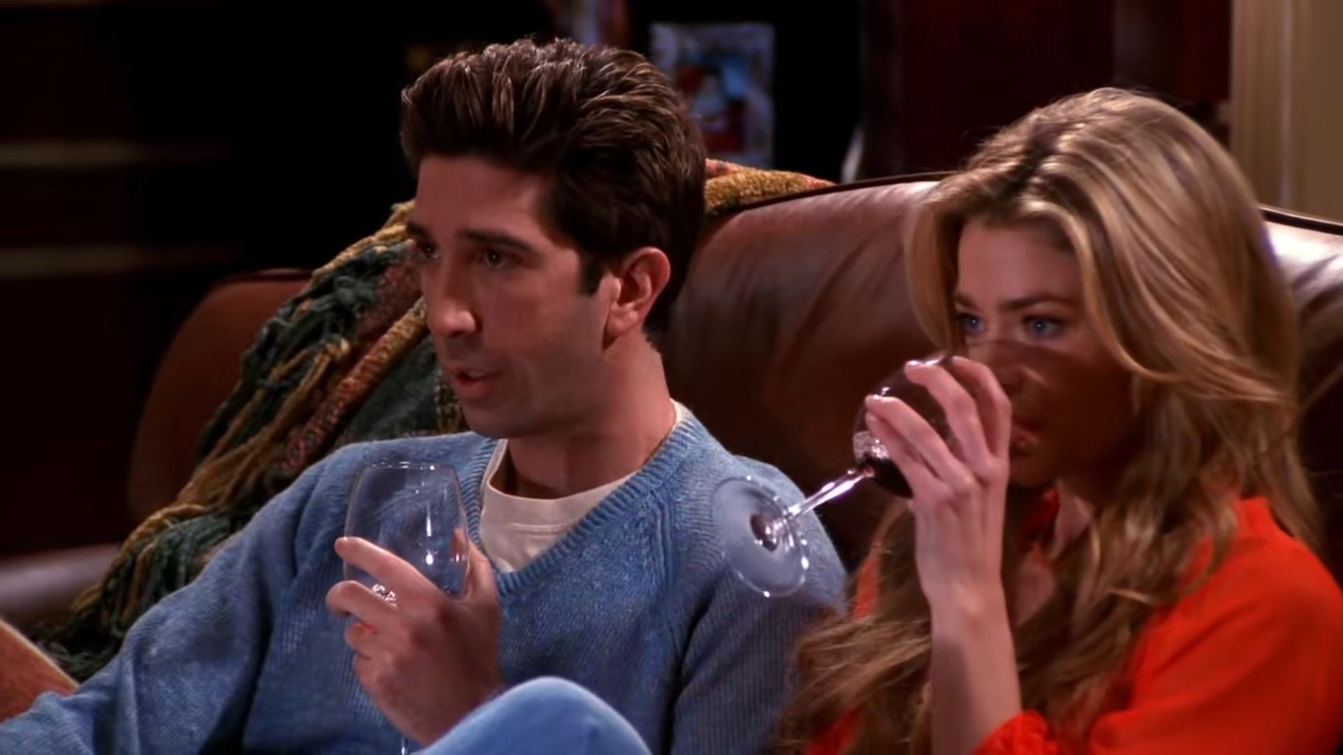 Friends - David Schwimmer and Denise Richards