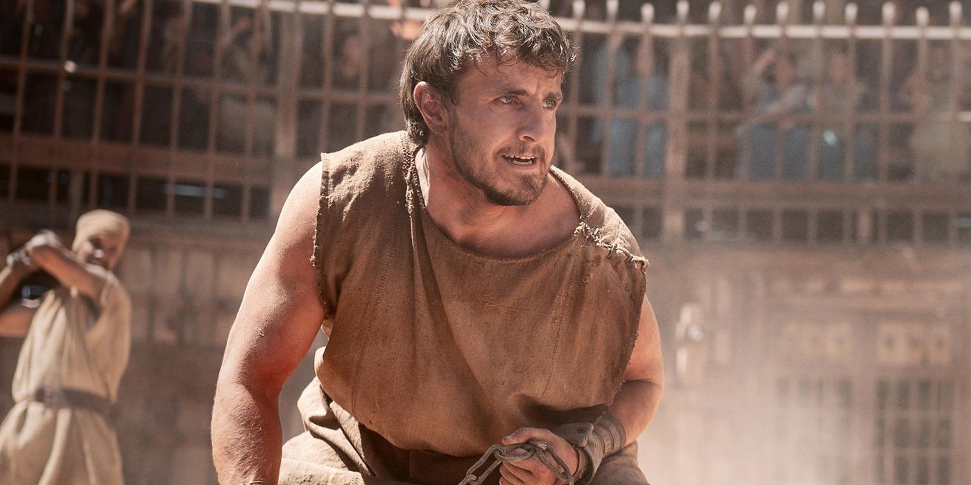 Paul Mescal as Lucius in Gladiator II.