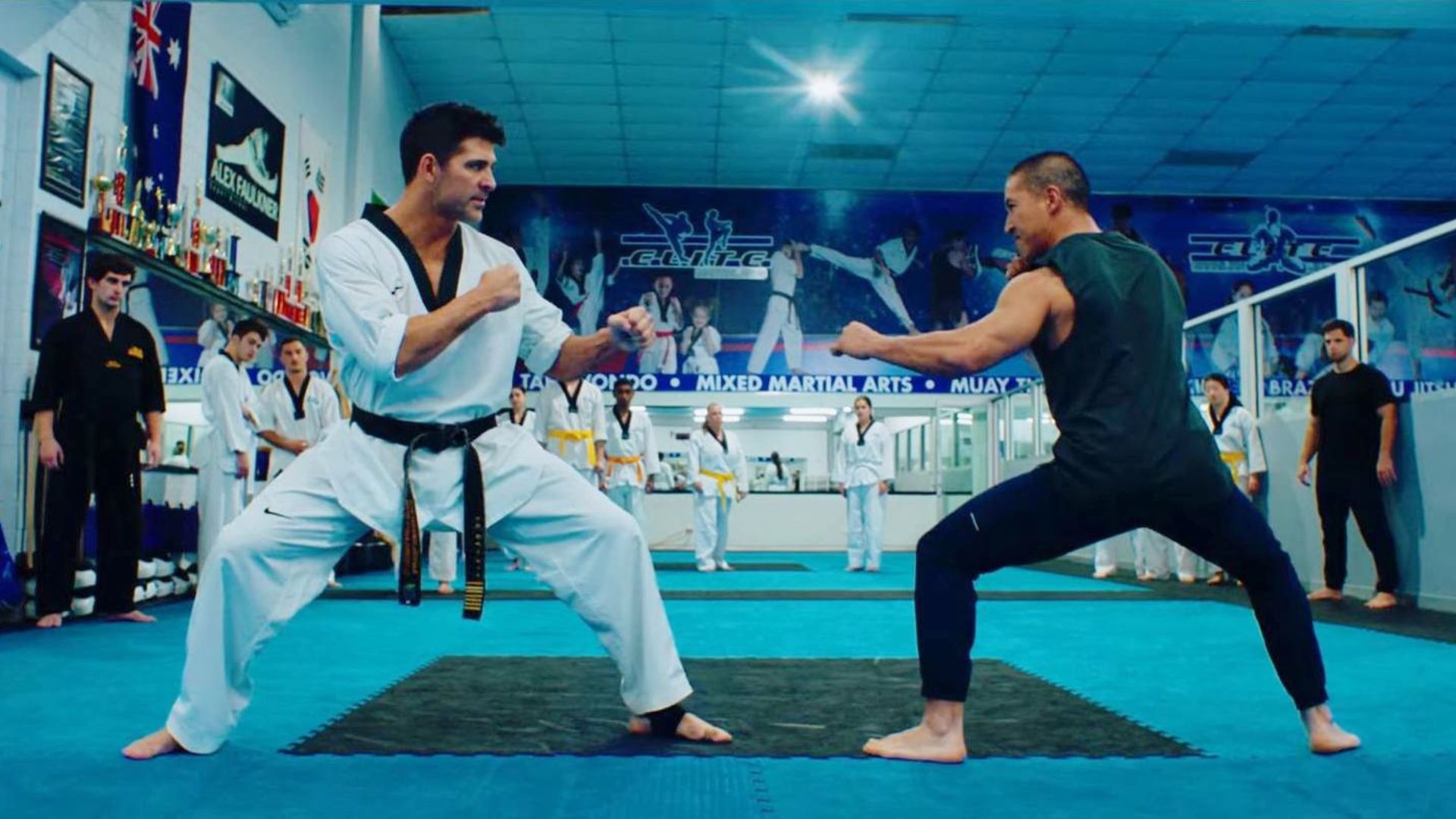 Bren Foster fights an opponent in his gym in Life After Fighting (2024)