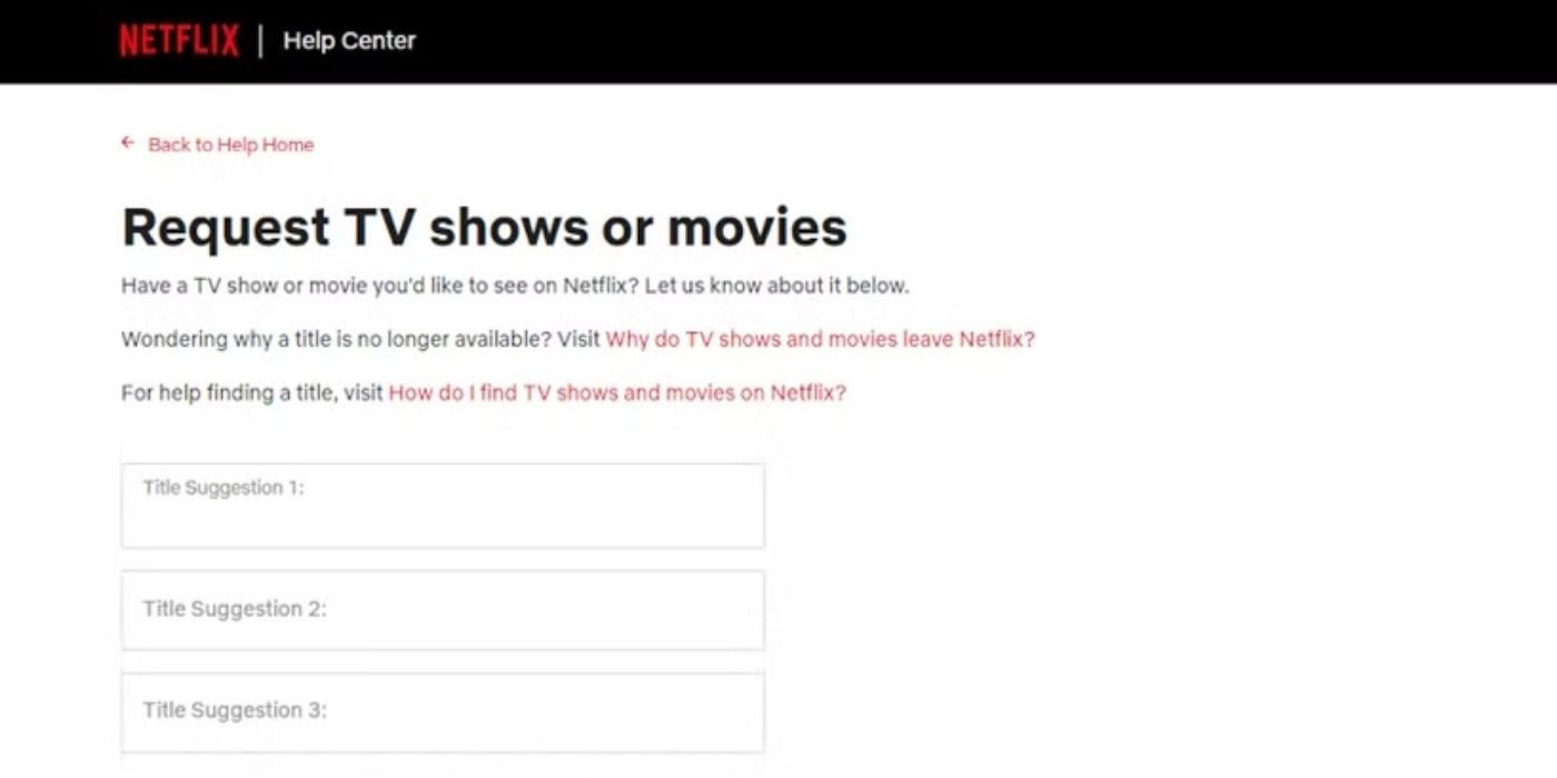 Request a Show or Movie To Watch