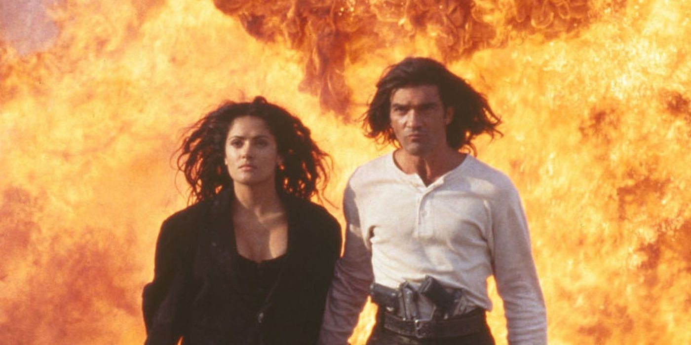 Antonio Banderas and Salma Hayek in 'Desperado'