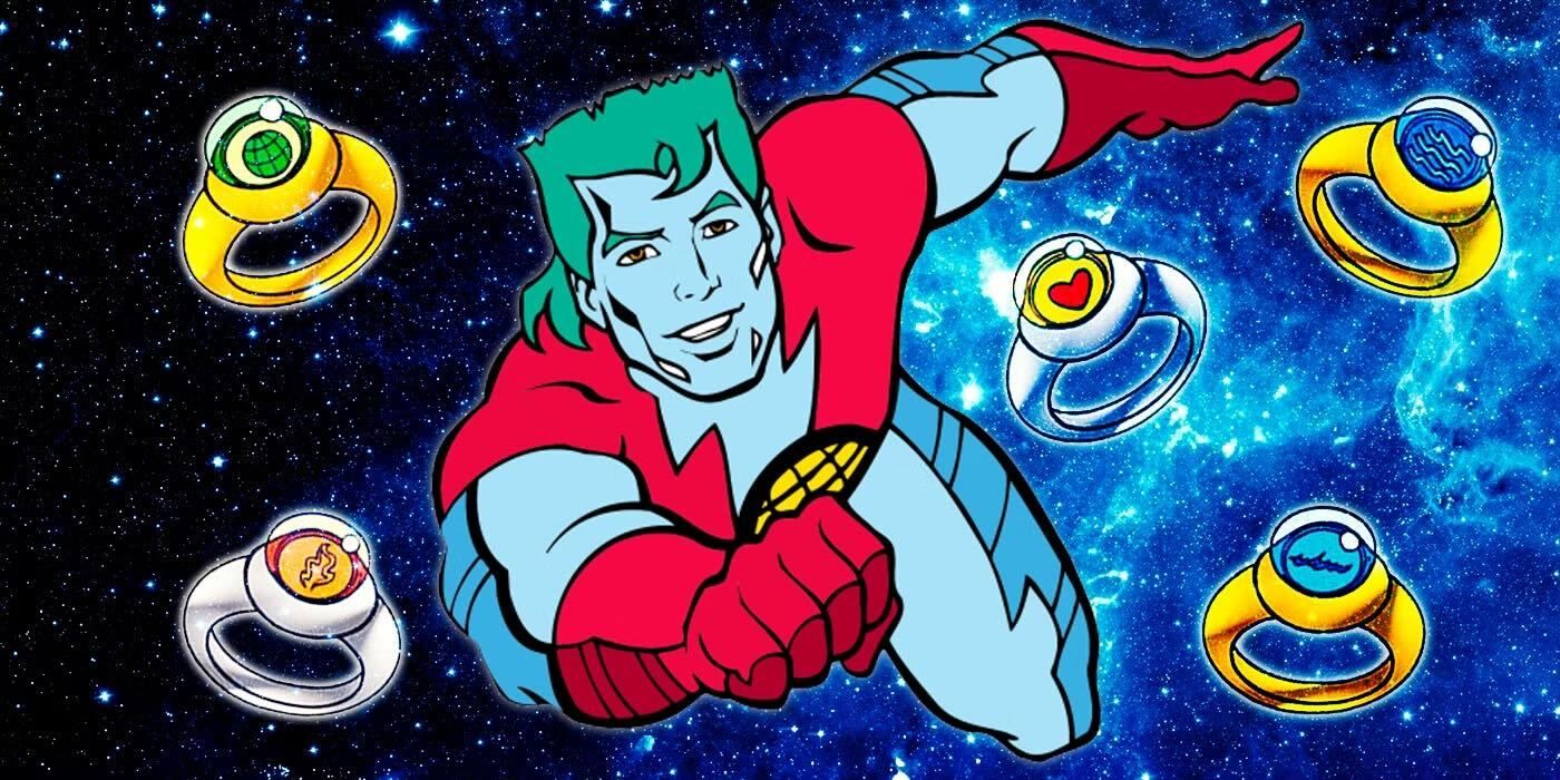 Captain Planet with magical rings