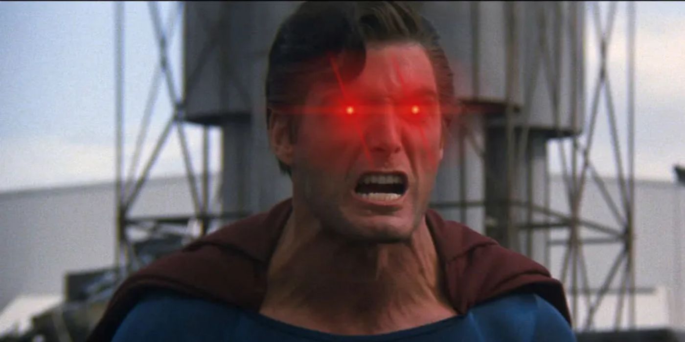 Christopher Reeve as Evil Superman in Superman III